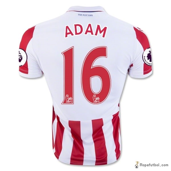 Camiseta Stoke City Replica Primera Ropa Adam 2016/17 Rojo